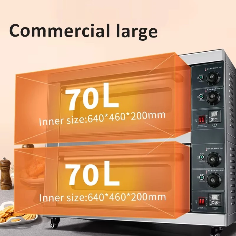 Commercial Equipment Bakery Deck Maker Pizza Bread Electric Bake Oven For Sale