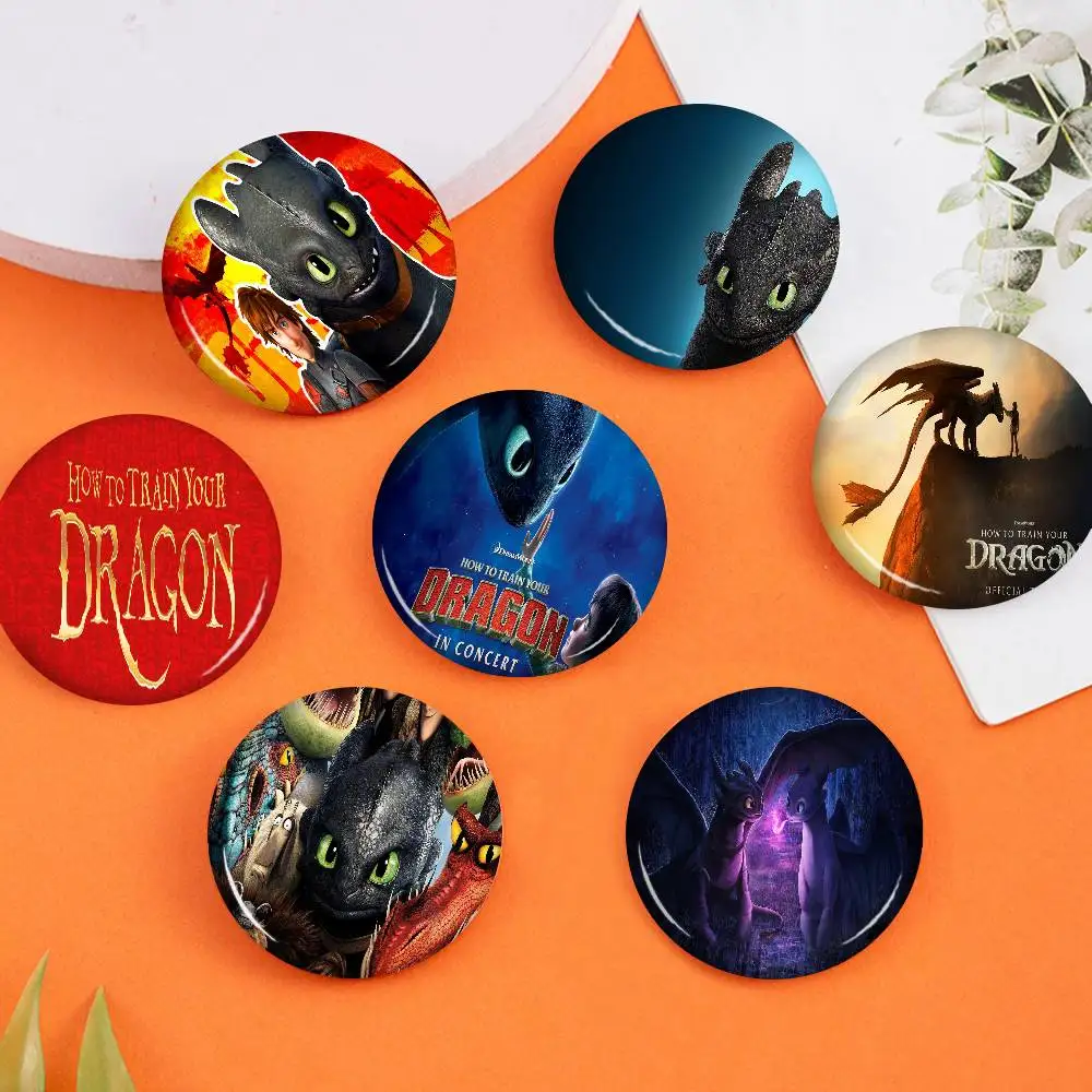 H-How to Train Your D-Dragon Cartoon 58mm Handmade Brooch Cartoon Cosplay Badge on Backpack Jewelry Accessories Gifts