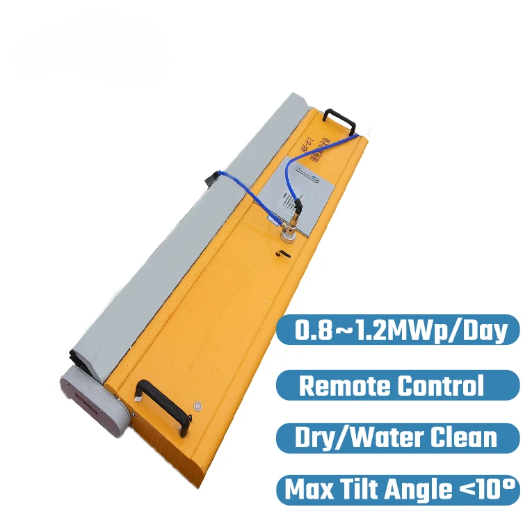 High efficiency remote control cleaning machine B12 water pipe roller brush automatic photovoltaic panel cleaning robot