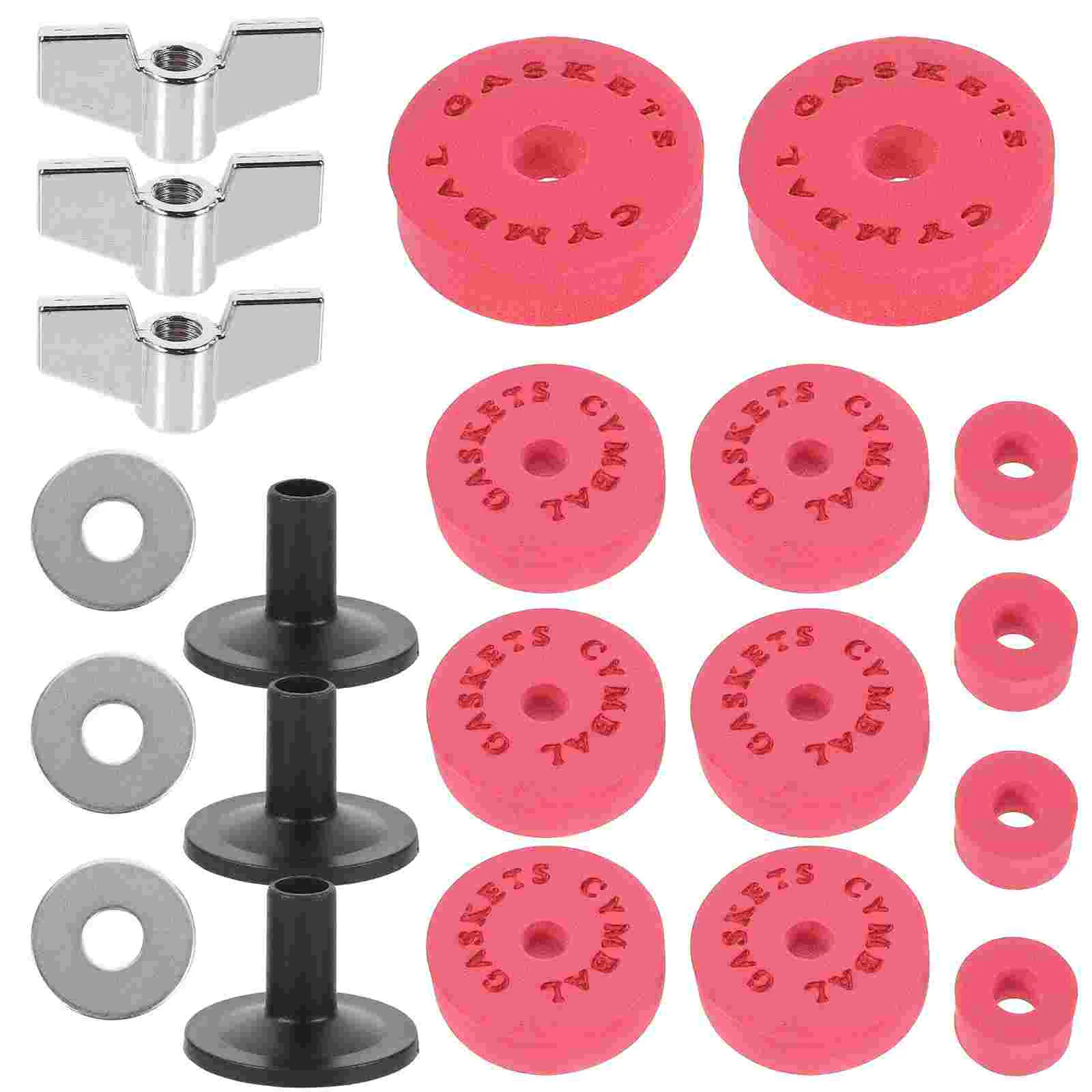 Drum Pads Practical Cotton Metal Washerss Nonslip Useful EVA Clutch Kit Cymbals Accessory Disc Nuts