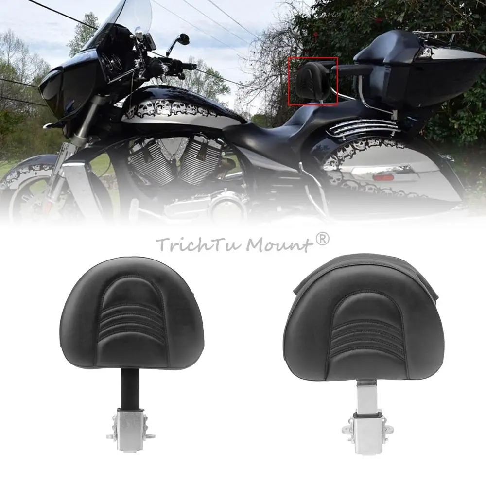 

Universal Motorcycle Driver Backrest with Storage Pocket Fit for Victory Cross Country/Tour/Magnum 2010-2017 accessories