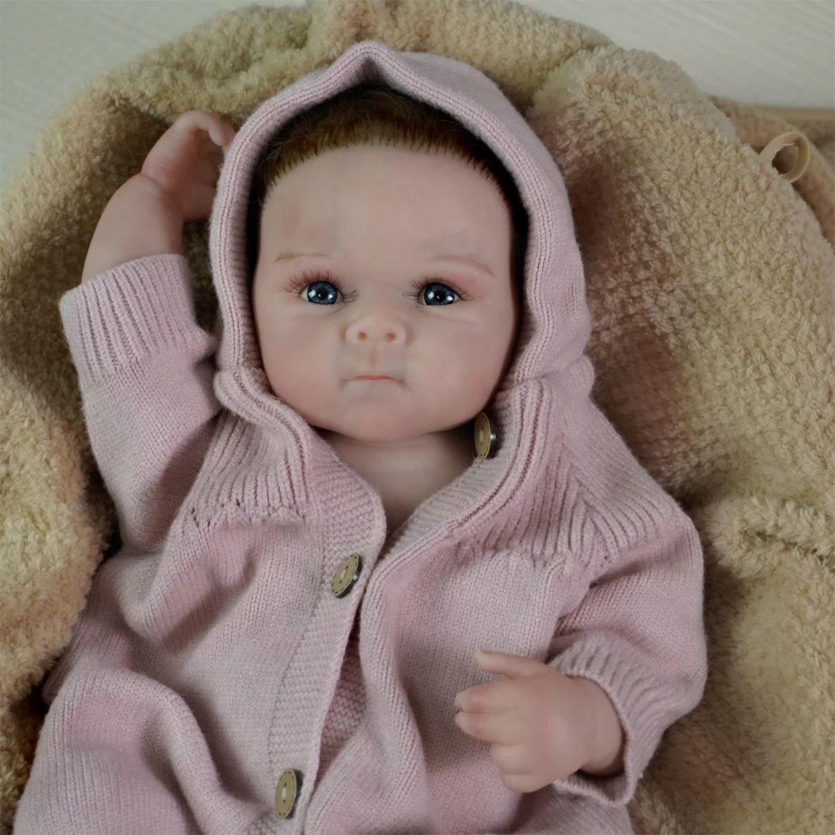 

JOYORA Высококачественные мягкие виниловые силиконовые волосы ручной работы Reborn, детские реалистичные укореняющие волосы ручной работы, которые можно сборы в качестве художественных кукол