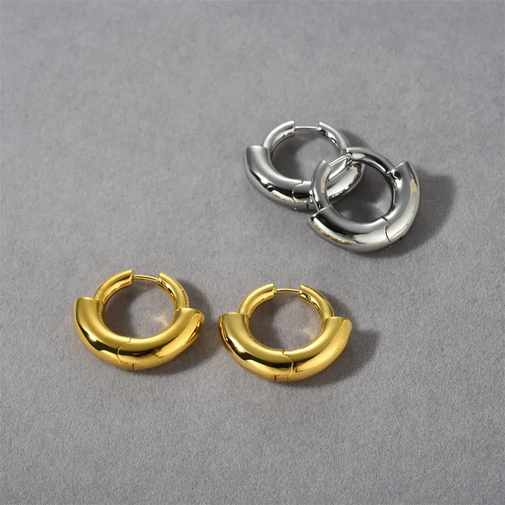 

Ins Light Luxury Circle Earrings High-end Prevent Allergy Hoop Earrings Exaggerated Copper Ear Buckle Jewelry Gifts