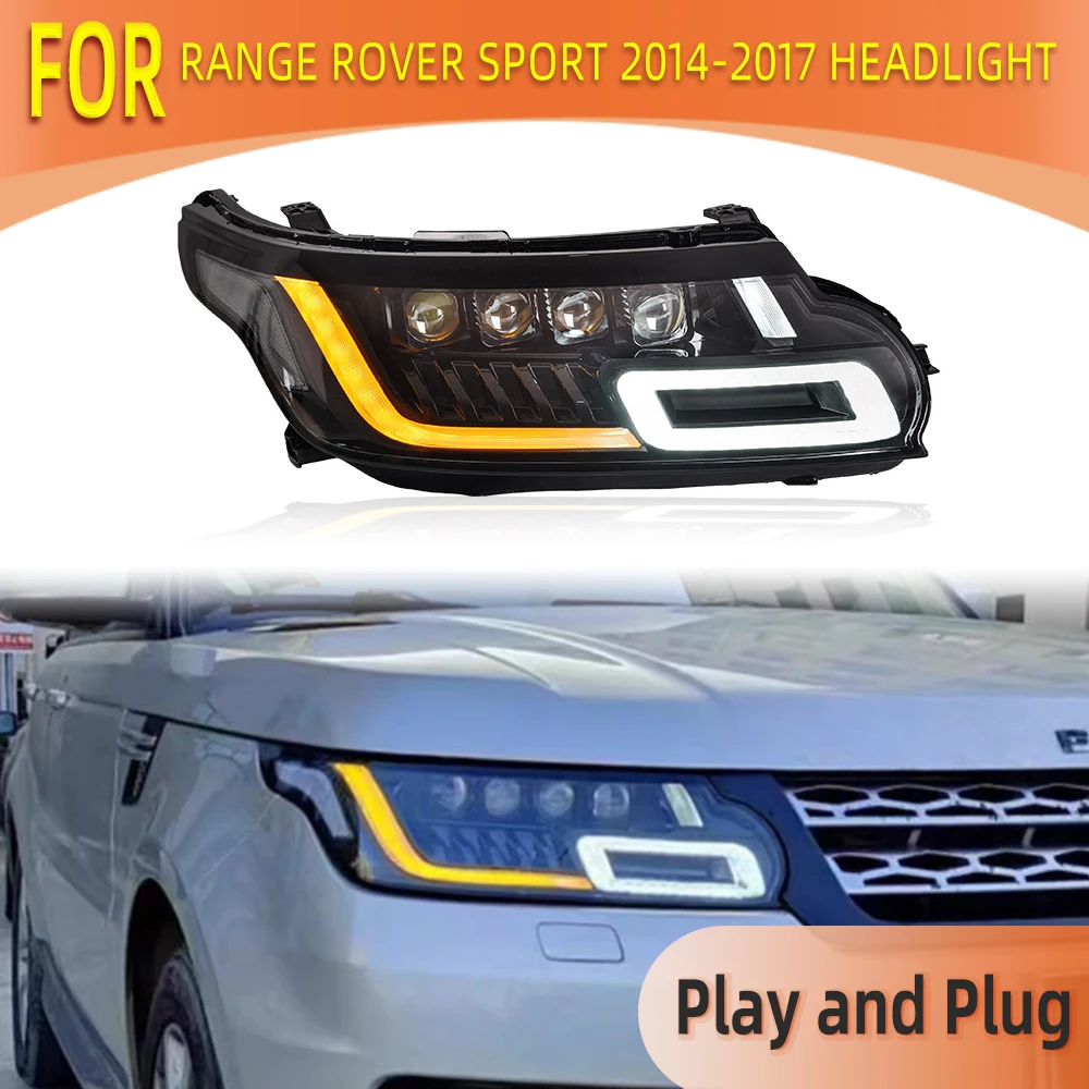 For Land Rover Range Rover Sport Accessories 2014 2015 2016 2017 L494 Car LED Front Headlight Headlamps