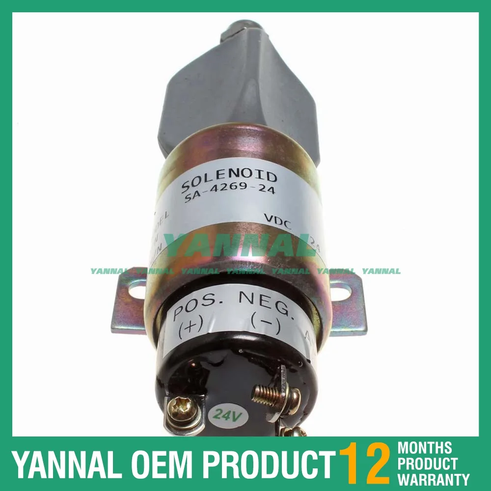 Governor Stop solenoid For Komatsu PC20-7 Mini Crawler Excavator Yanmar 3D82E-3A