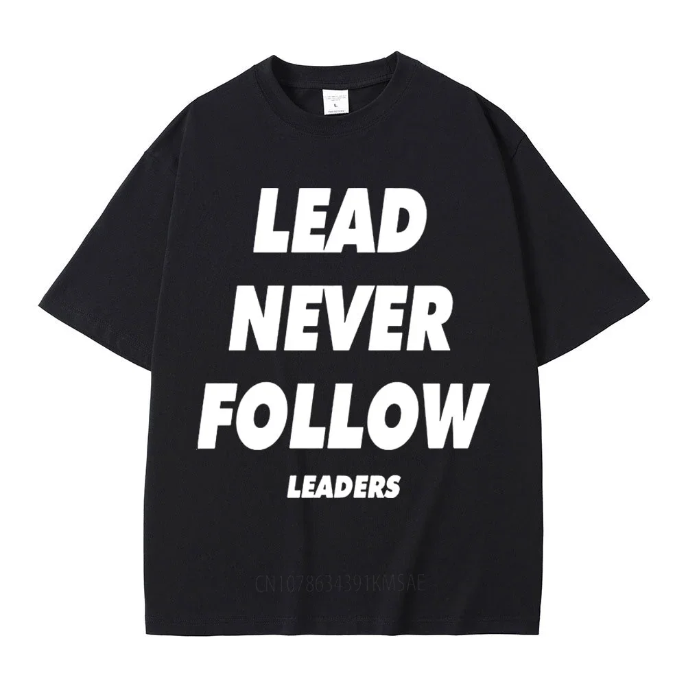 Rapper Chief Keef Lead Never Follow Leaders T Shirts Men Women Fashion Hip Hop Vintage T-shirt Cotton Casual Oversized T-shirts