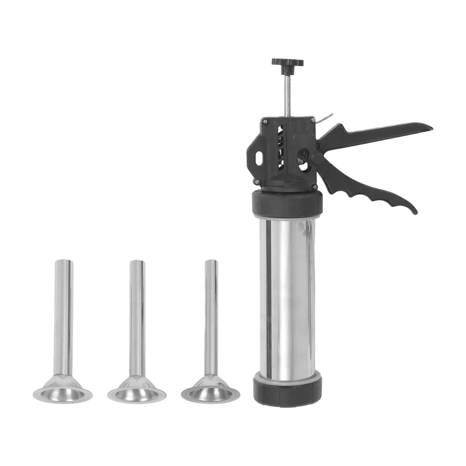

1Set Manual Sausage Stuffer Stainless Steel Household Meat Filling Machine Compact Easy Control Sausage Maker for Home