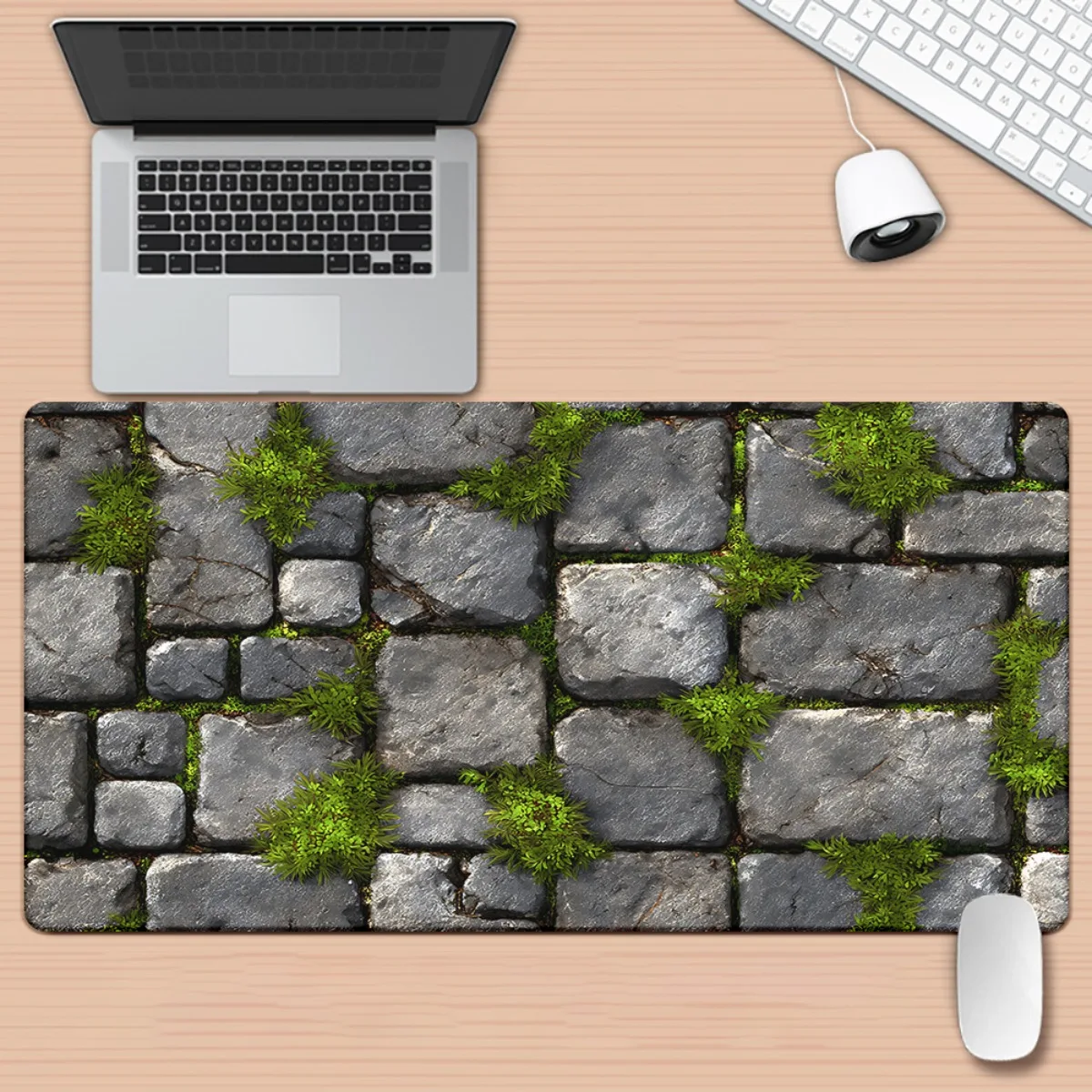 

Extra-large stone-textured anti-slip gaming and office computer keyboard and mouse pad, durable PC material, high quality