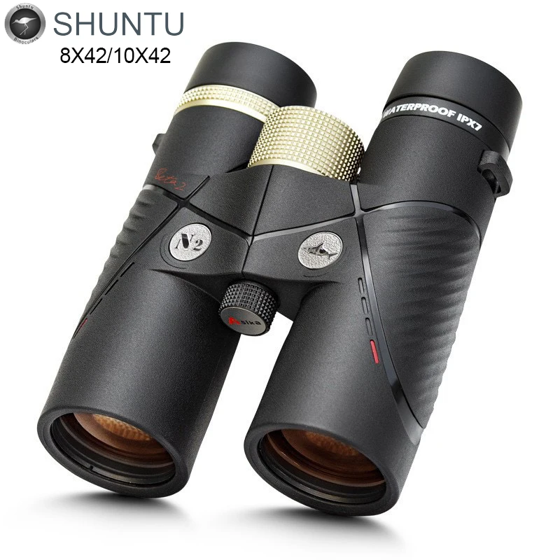 Shuntu 8X42/10X42 HD Binoculars for Adults High Power IPX7 Waterproof Binocular with BAK4 Prism and SMC Lens for Bird Watching