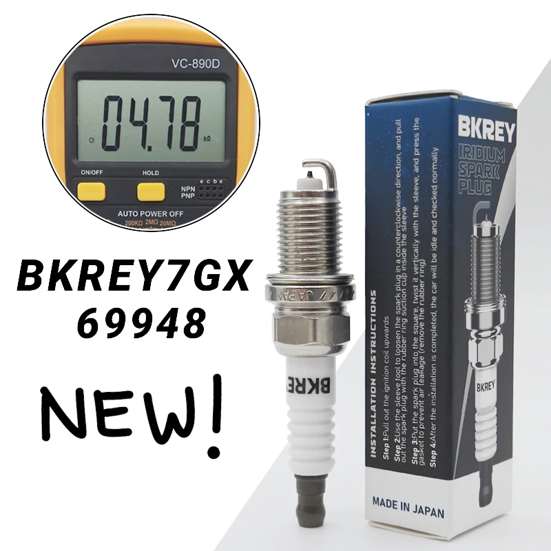 4/20pcs BKR6E 6962 Iridium Spark Plugs For BYD Chery A1 A3 A5 E3 M7 Rely X5 Riich Tiggo Cowin Bora Jetta For BKREY7GX 69948