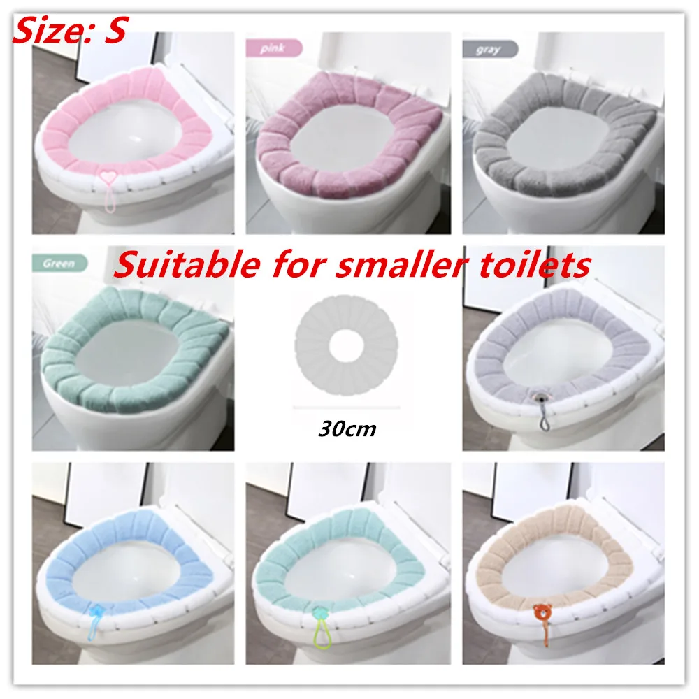 Universal Four Seasons Thickened Househol Soft Mat Autumn Winter Toilet Cover Toilet Seat Cushion Thick Plush Warm Pads