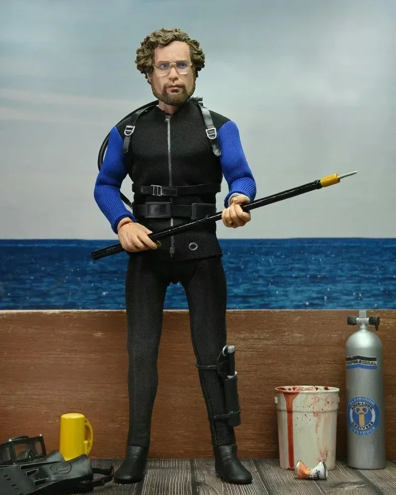 Genuine Neca 03345 Great White Shark Mathooper Hooper 8-inch Cloth Action Figure Collection Model