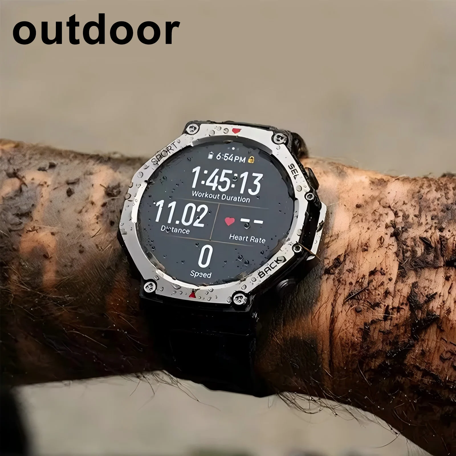 

2025 военные умные часы мужские T-Rex 3 встроенные GPS компас высотомер барометрические 5ATM IP69K водонепроницаемые AMOLED BT Call Smartwatch