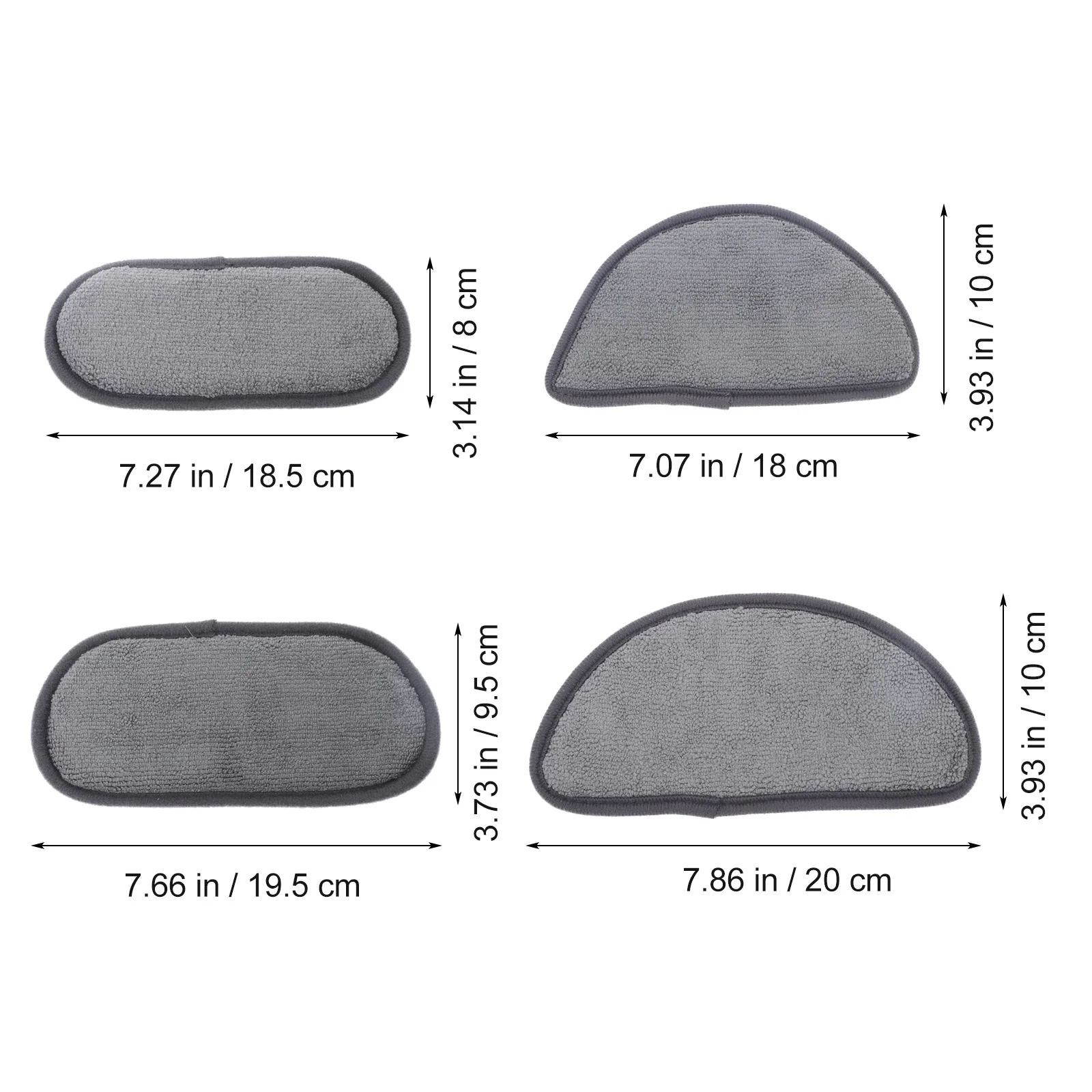 4Pcs Waterproof Splash Absorbent Mat for Refrigerator Water Dispenser Drip Tray Fast Drying Microfiber Fridge Accessories Leak