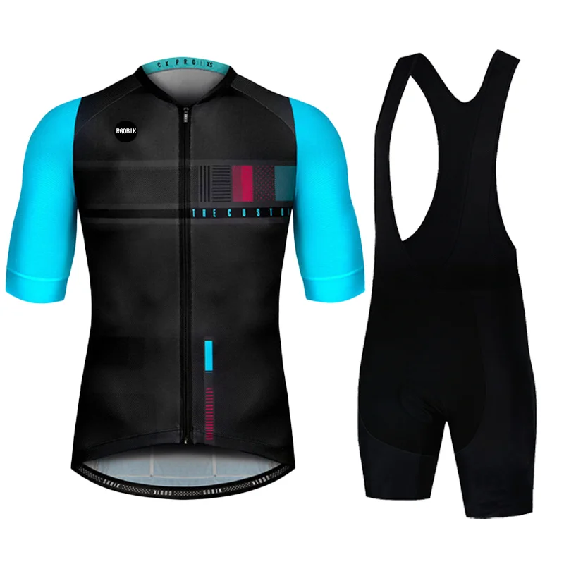 

2026 Summer New Cycling Clothing Color blocked Set Road Cycling Mountain Bike Breathable Quick Drying Short Set
