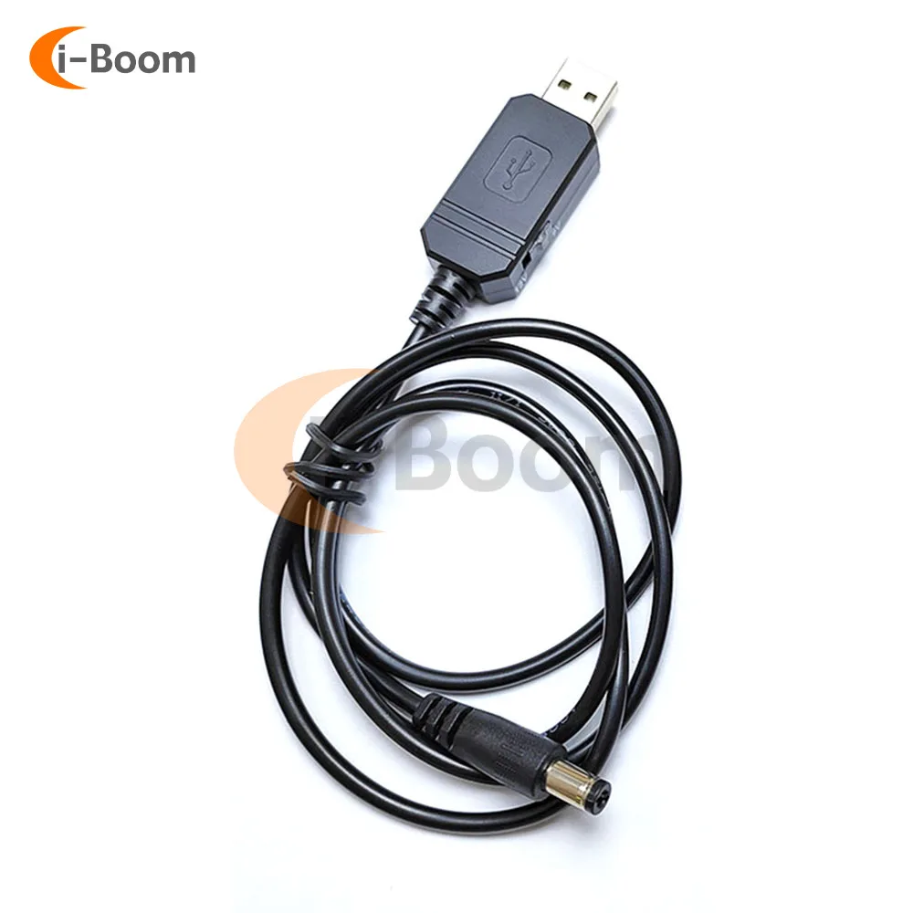 USB DC 5V to 9V 12V Step Up Power Cable Adapter 800mA with 5.5X2.1MM DC Jack USB Boost Converter for LED Indicator WIFI Router