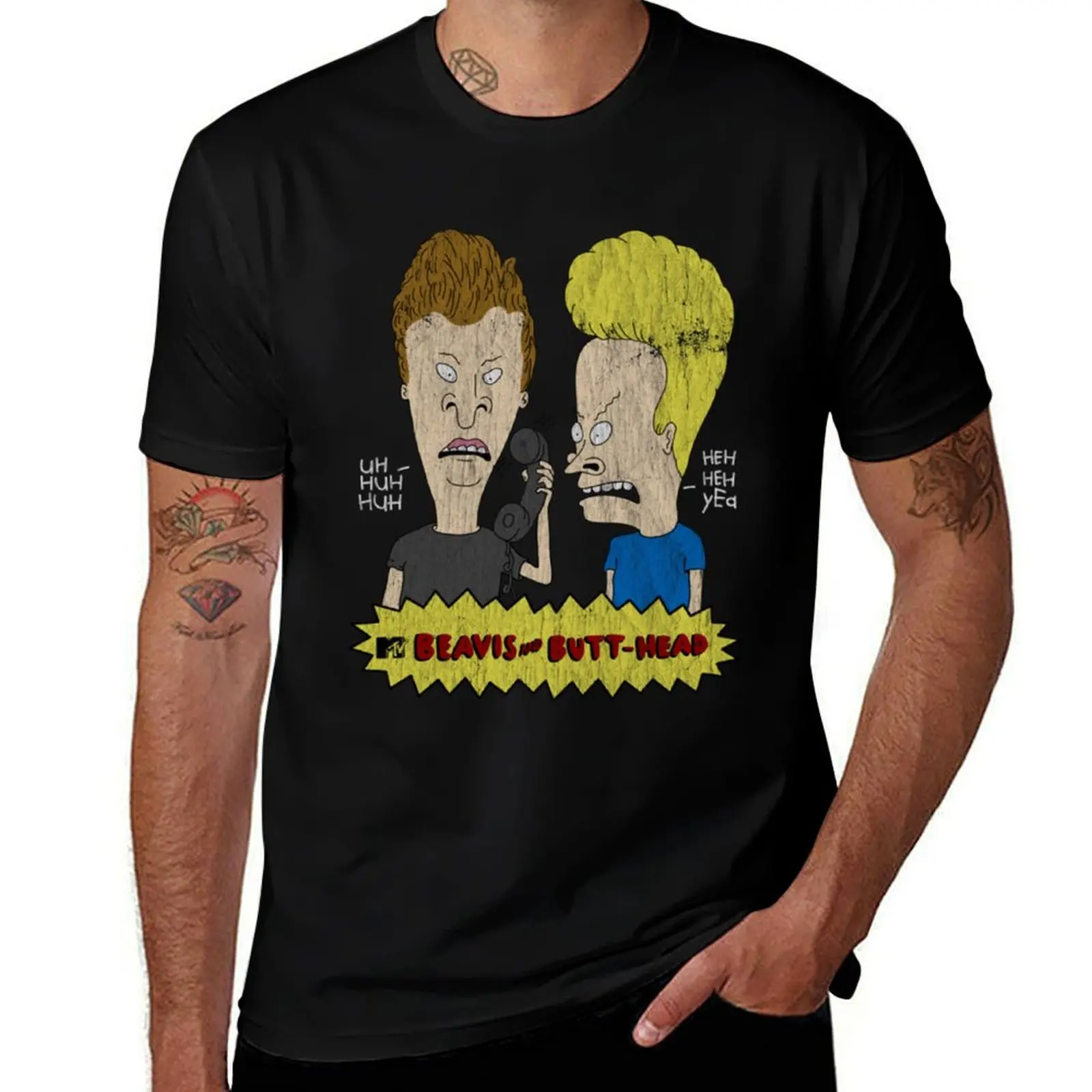 Vintage Beavis and Butthead T-Shirt Short sleeve tee man t shirt vintage t shirt men