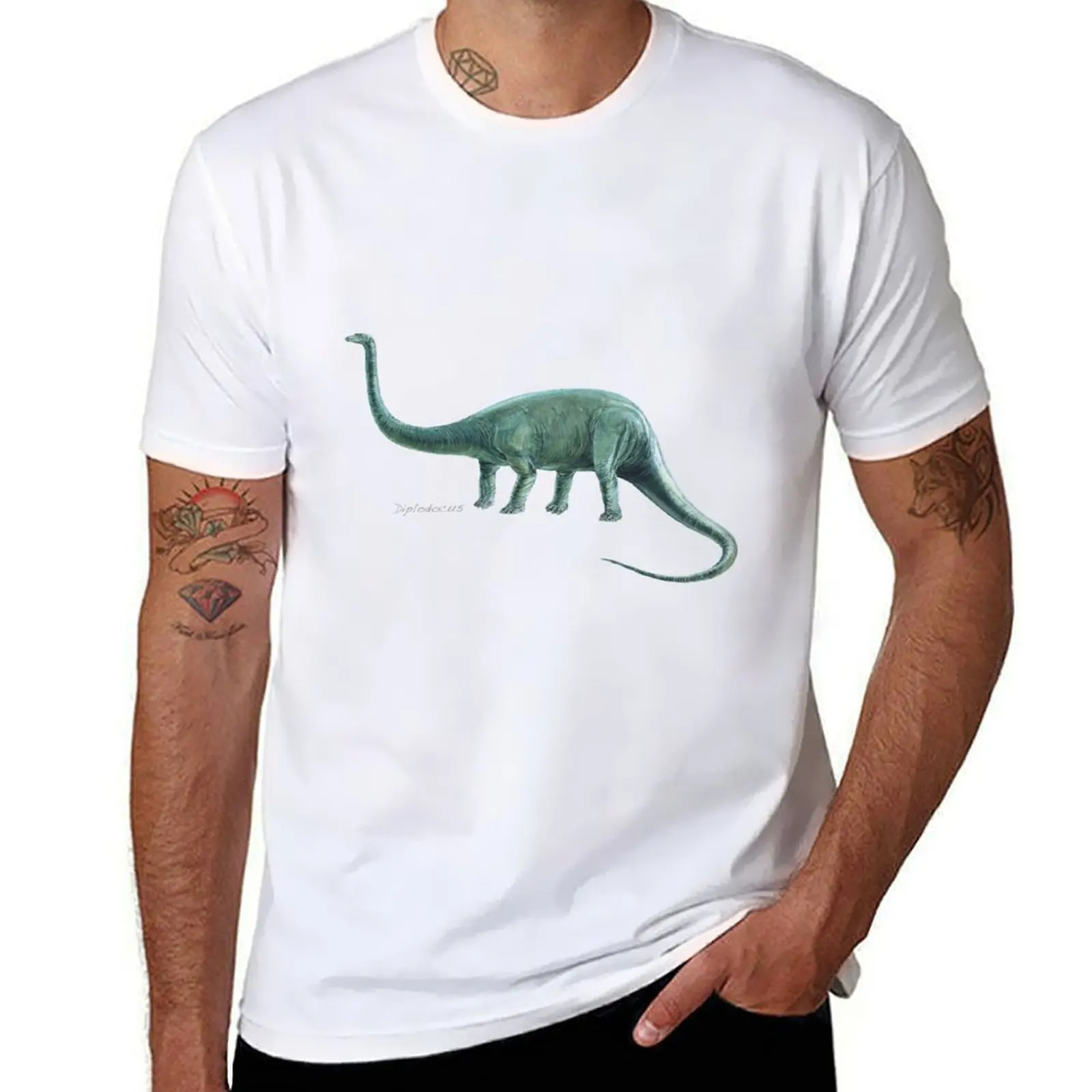 

Diplodocus T-Shirt men t shirt cotton 100% t shirt custom print T-Shirt