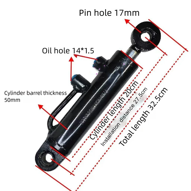 Mount Taishan Huaxia Taihong 350/354/404 Tractor Accessories Hydraulic Steering Cylinder Steering Gear Cylinder