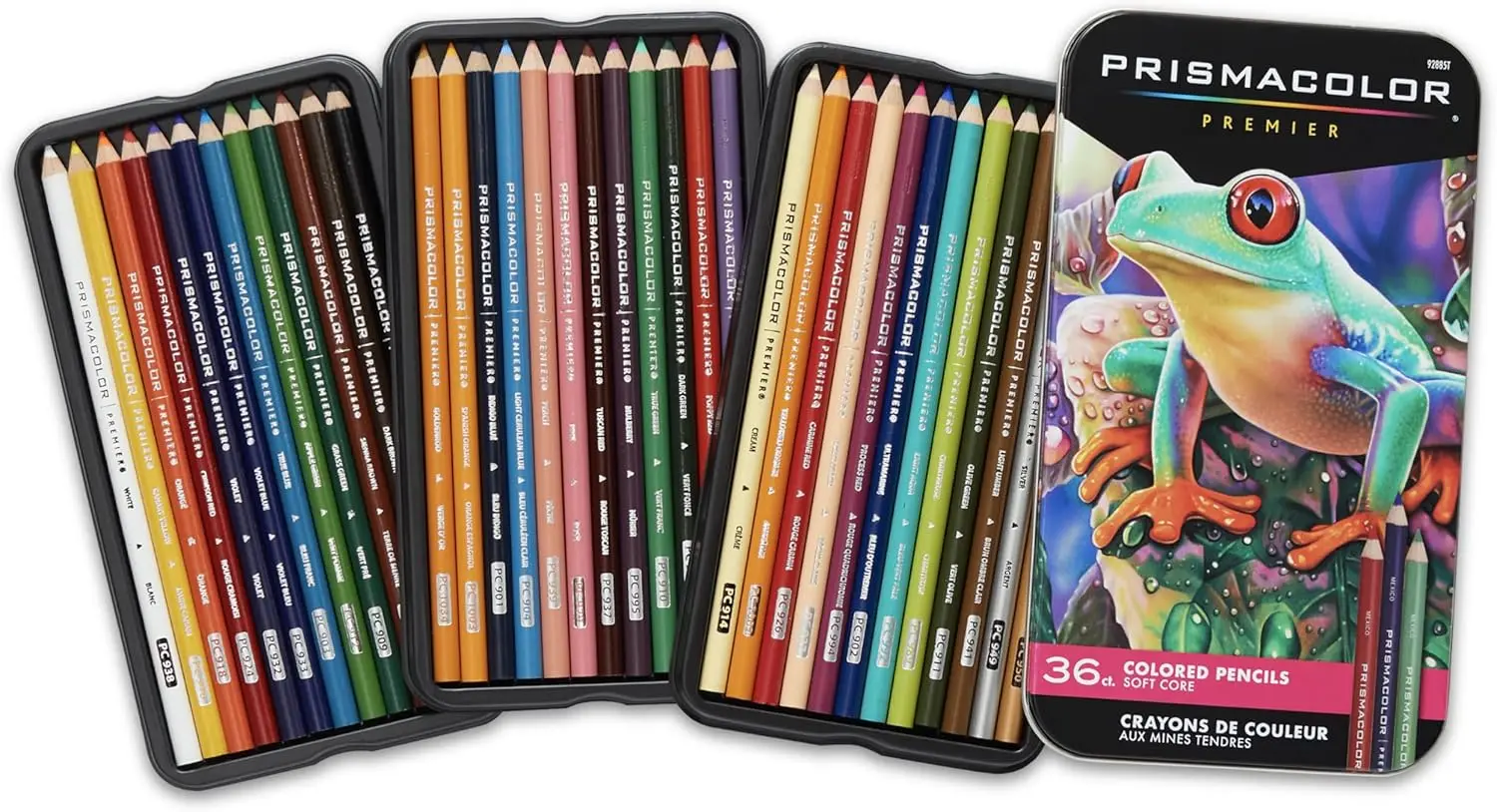 

Soft Core Colored Pencils, 36 Vibrant Colors - Ultra-Smooth for Adult Coloring, Drawing & Arts