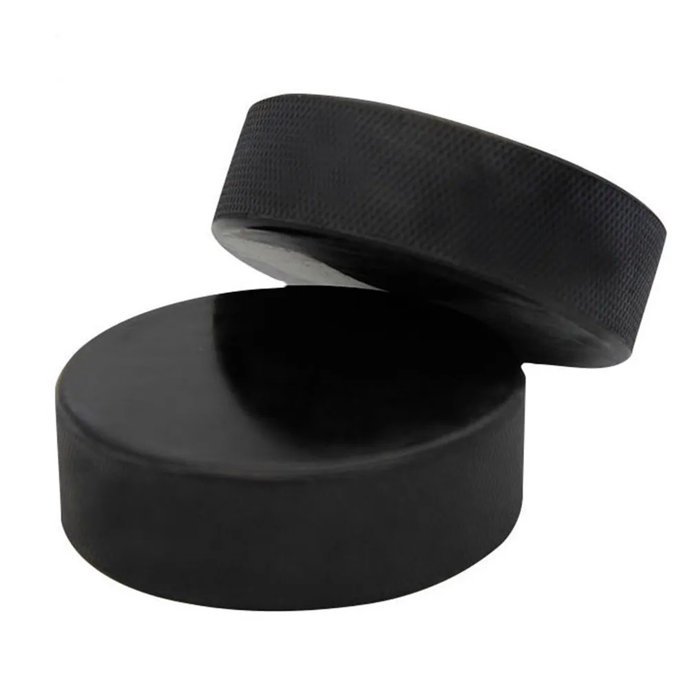 10Pcs PU Ice Hockey Pucks Standard 6Oz Dense Texture Clear Surface Strong Rebound for Consistent Shots Passes