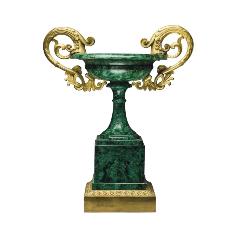 

Malachite fashion line gemstone material home decoration ornament