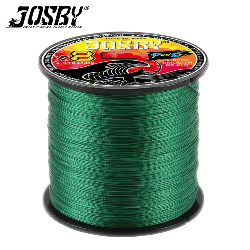 

JOSBY 8 Strands PE Fishing Line100M 300M 500M 1000M Multifilament Braided carp wire Fish Equipment RaidFishing Lines Tools