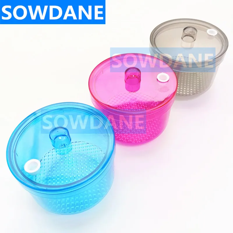 

3 pieces Dental Cleaning Box Disinfection Autoclavable Box Plastic Case Container for Burs Files Denture