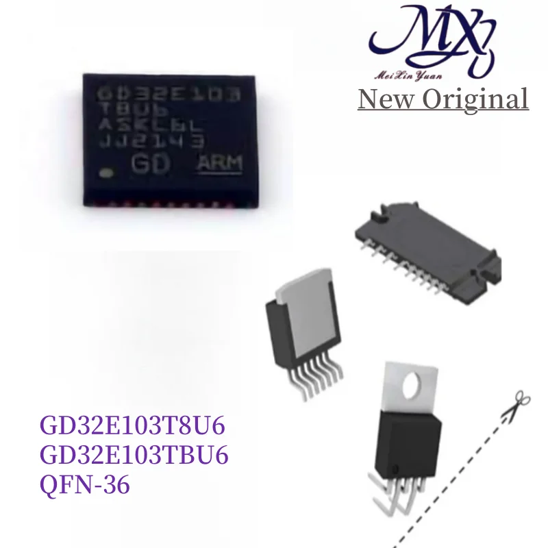 MXY GD32E103T8U6 GD32E103TBU6 QFN-36 MCU Microcontroller chip IC new original