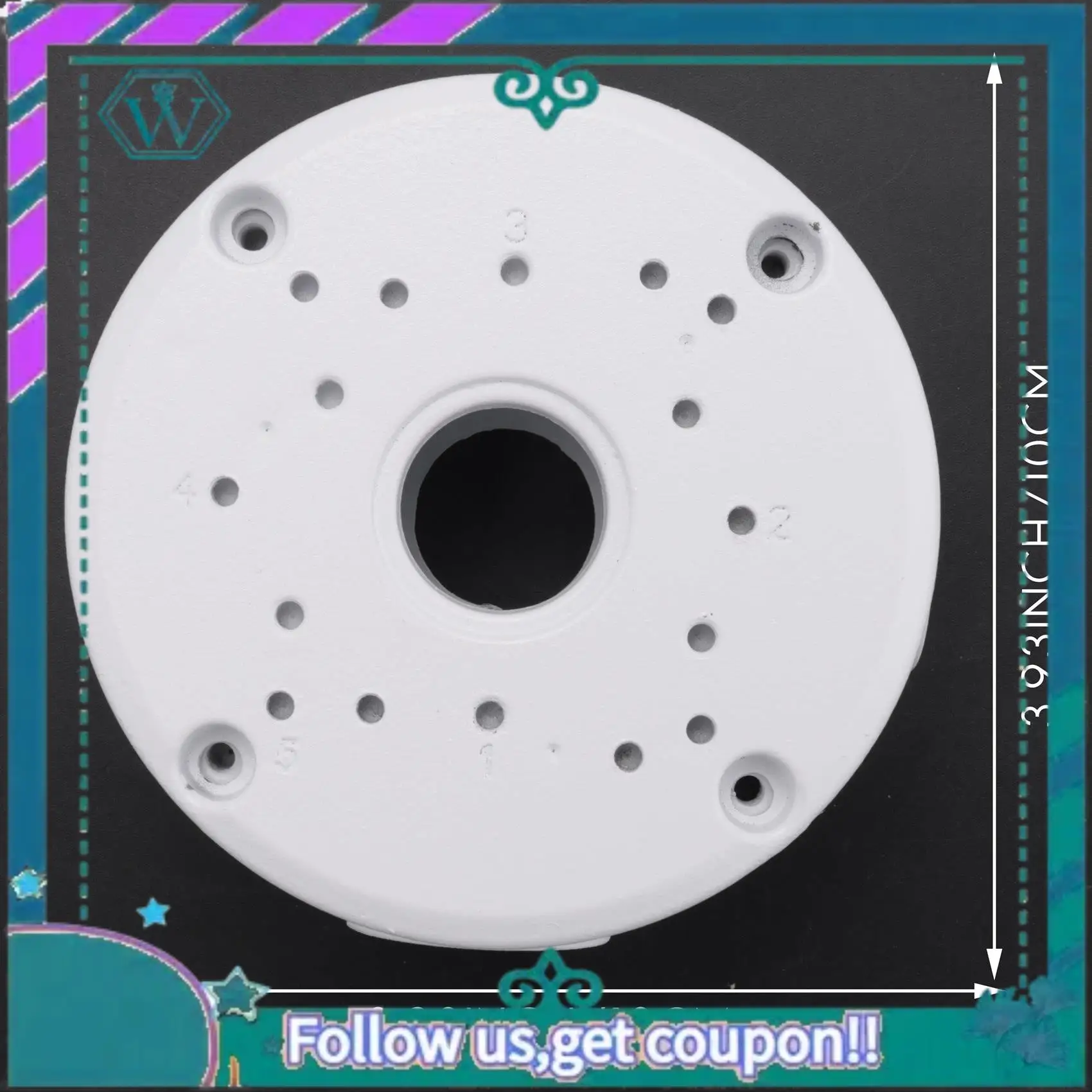 Upgraded Universal Security Camera Junction Box Mount Bracket,Outdoor Use Waterproof Wall Ceiling Mount Cable Base Boxes