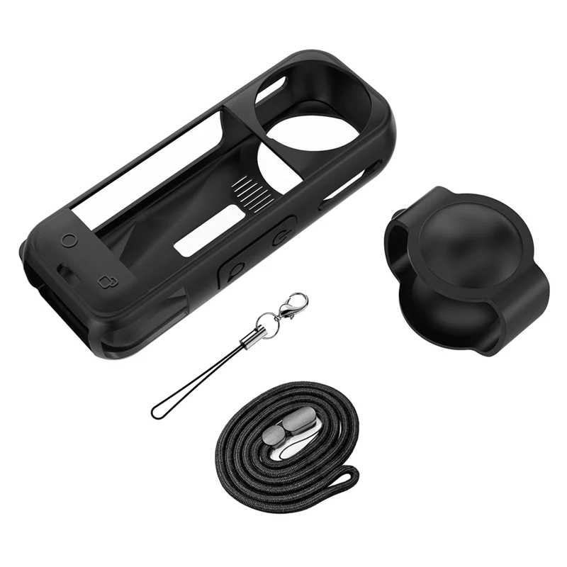 ABVO-غطاء من السيليكون غطاء العدسة ل Insta 360X5 حامي العدسة غطاء غطاء من السيليكون ل Insta 360X5 للوصول Insta360 X5