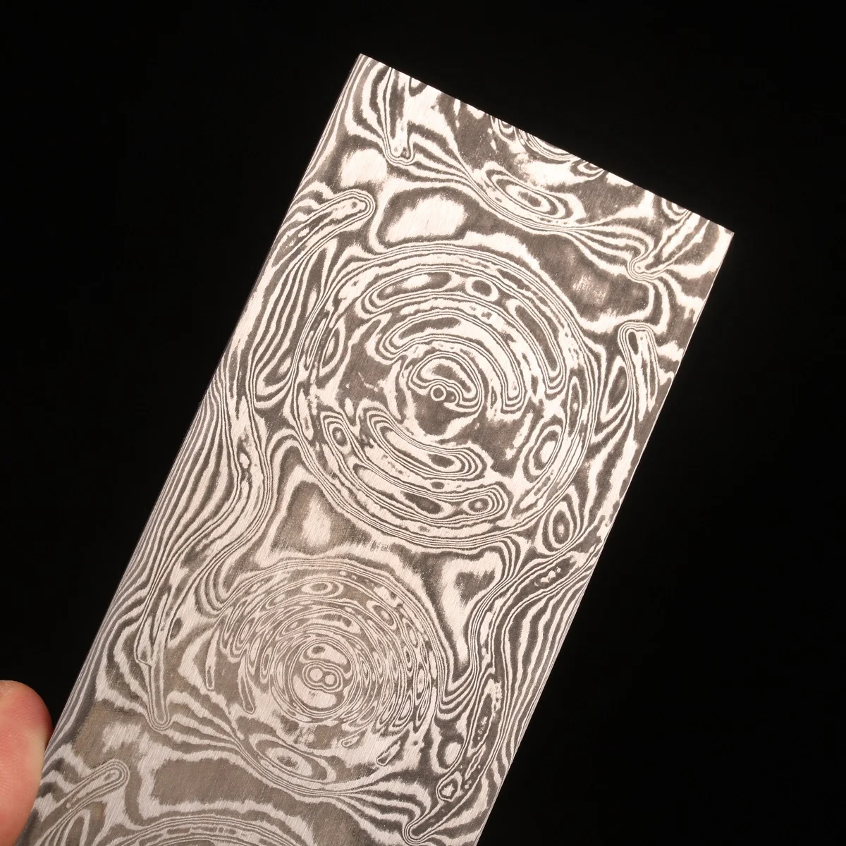 1 sztuka damasceński stalowy blank Grosse Rose wzór ostrze noża stalowy nóż do pręcik ze stali DIY blank — zdjęcie 4