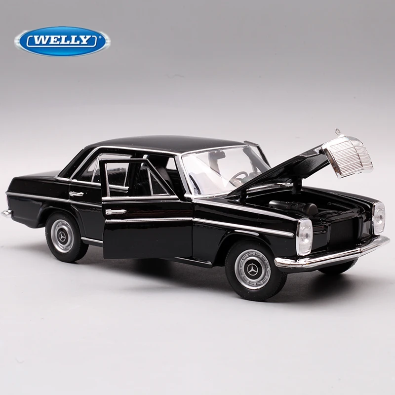 WELLY 1:24 Mercedes Benz 220 Alloy Classic Car Model Simulation Diecasts Metal Vehicles Car Model Collection Childrens Toys Gift