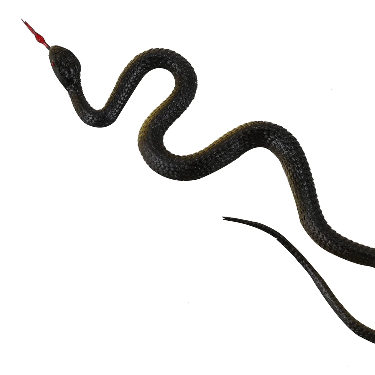 A77I 4X 고무 뱀 척 트릭 장난감 정원 소품