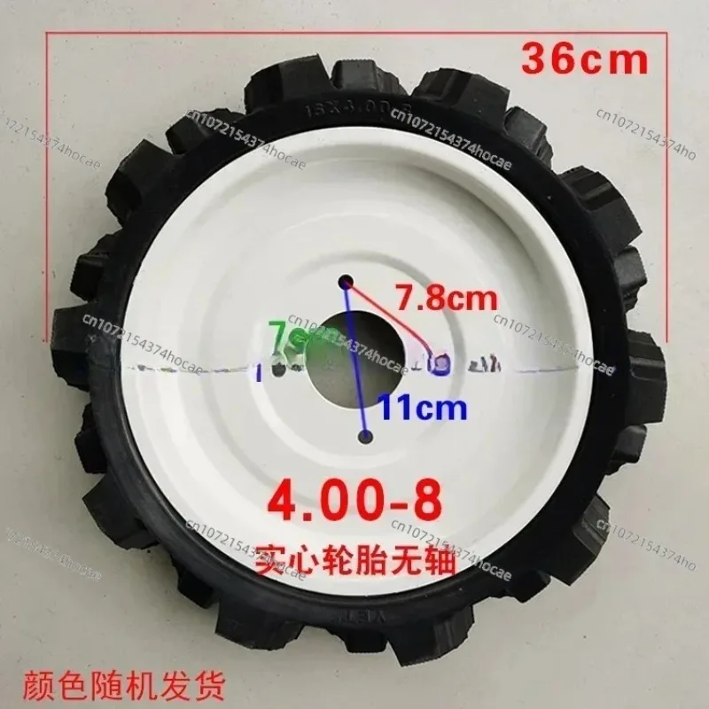 400-8 earth tiller wheel tiller accessories Micro tiller solid tire