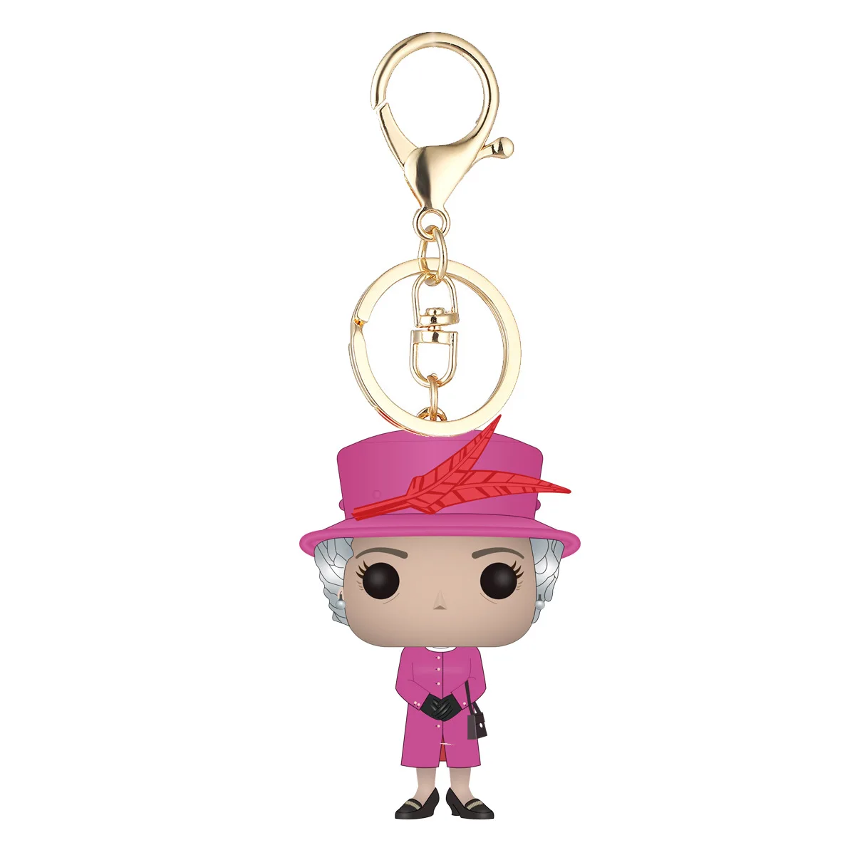 

Q Version UK Queen Of England Queen Elizabeth II Vinyl Figure Collection Model Toys Keychain