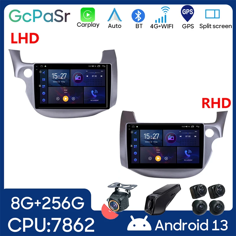 

Car Android For Honda Jazz 2 GG 2008 - 2014 Fit 2 GE 2007 - 2014 Auto Radio Video Player GPS Navigation Multimedia No 2din DVD