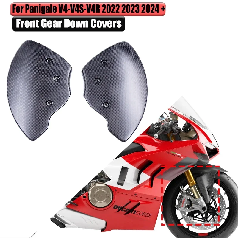 

For Panigale V4 V4S /Streetfighter V4/V2 100% Full Carbon Fiber Front Cooler Air Duct Covers Fairing Kit Motorcycle Accessories