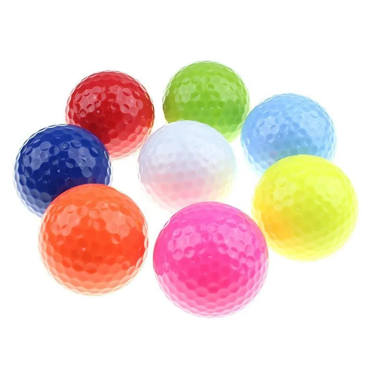 Color golf balls Double deck golf practice balls Golf supplies