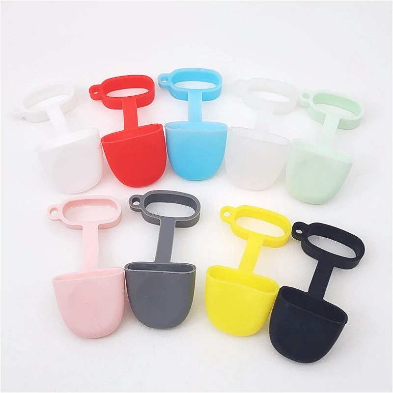 10PCS Silicone Protective Cover with Integrated Dust Cap Flat Mouth Dust Cap Accessories