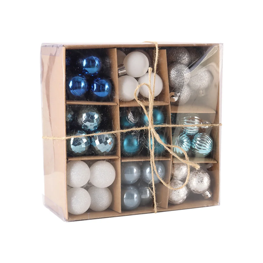 99Pcs Blue Christmas Balls for Xmas Tree Hanging Decorations