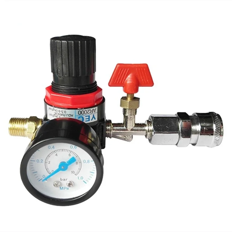 Small Air Compressor Outlet Switch Assembly Pressure Limiting and Regulating Valve 2p3p Pressure Reducing and Decompression Tool