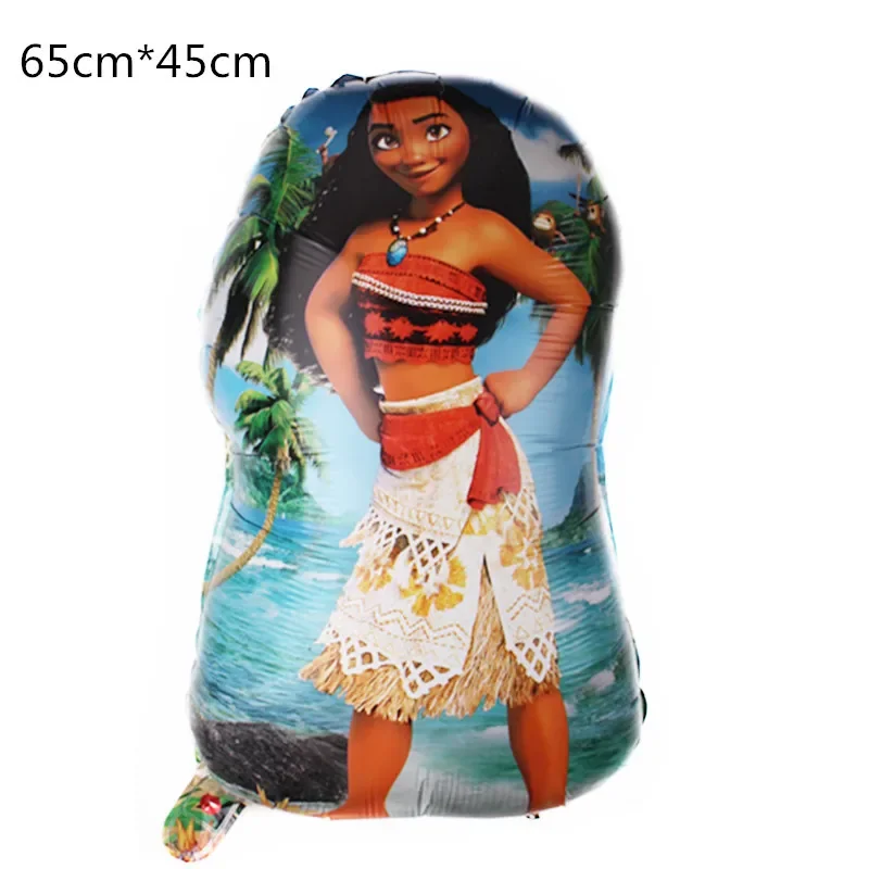 Disney-Ballons en latex sur le thème de la princesse Moana pour enfants, ballons en aluminium, décoration de fête d'anniversaire mignonne, cadeaux jouets, 18 po