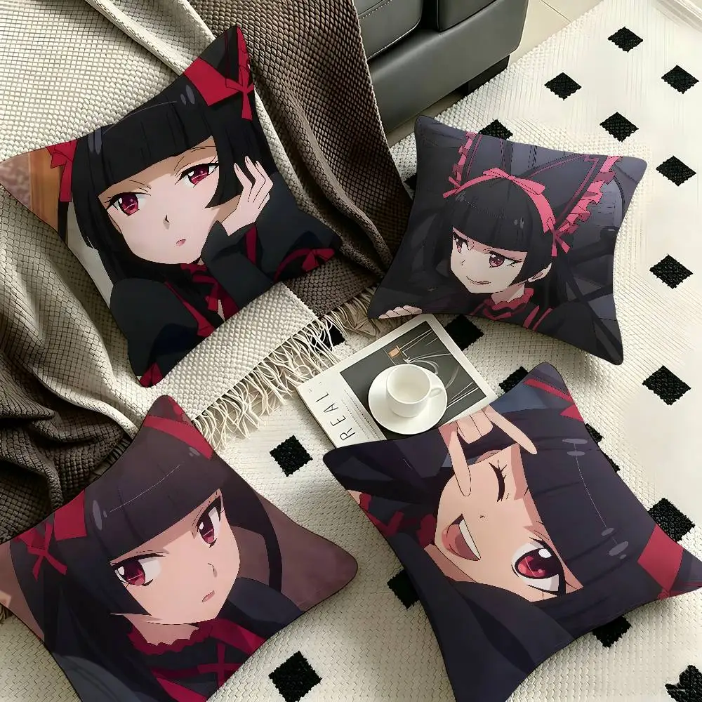 1pc Rory Mercury Gate Pillow Case Fashion Square Pillowcase Bedroom Sofa Room Ins Decoration Leisure