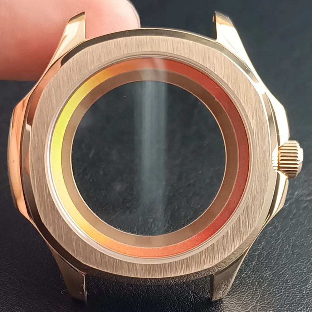 Dwayne Campbell 39,5 mm Edelstahl-Saphirglas, wasserdichtes Gehäuse mit Innenring, passend für NH35, NH36, NH70, Uhrwerk, Uhrenteile, Zubehör 3
