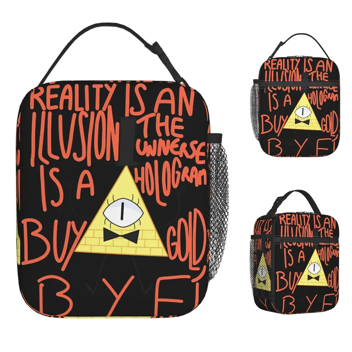 

Сумка для обеда G-Gravitys Falls, дорожная коробка для завтрака для мужчин, забавные термосумки на заказ, портативная сумка-холодильник Оксфорд