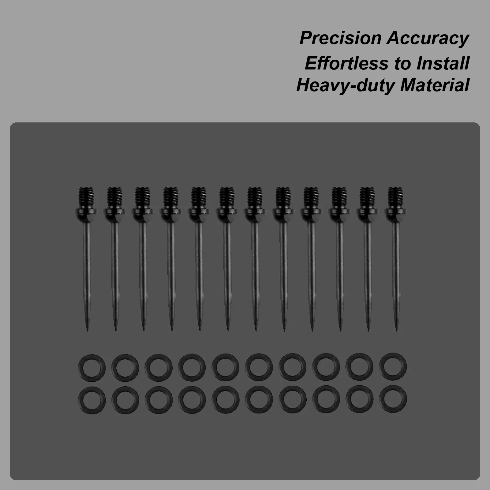 

Стальные насадки для дартса, 12 шт., металлические насадки для дартса с 20 уплотнительными кольцами, профессиональные стальные насадки для дартса с резьбой 2BA для дома