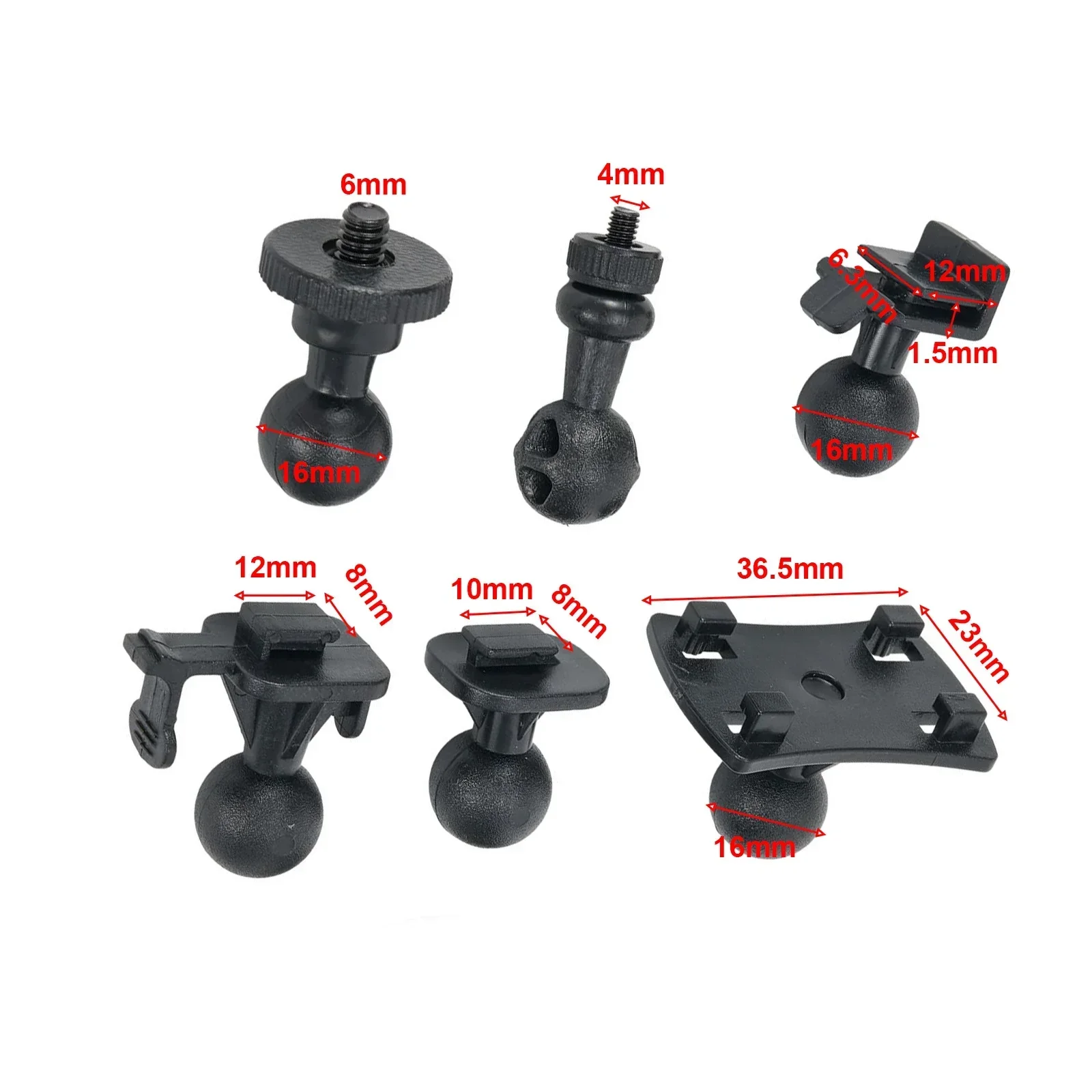 Cam Mount Holder Car Suction Cup For Dash Cam Holder Vehicle Video Recorder With 6 Types Adapter Security GPS Accessories