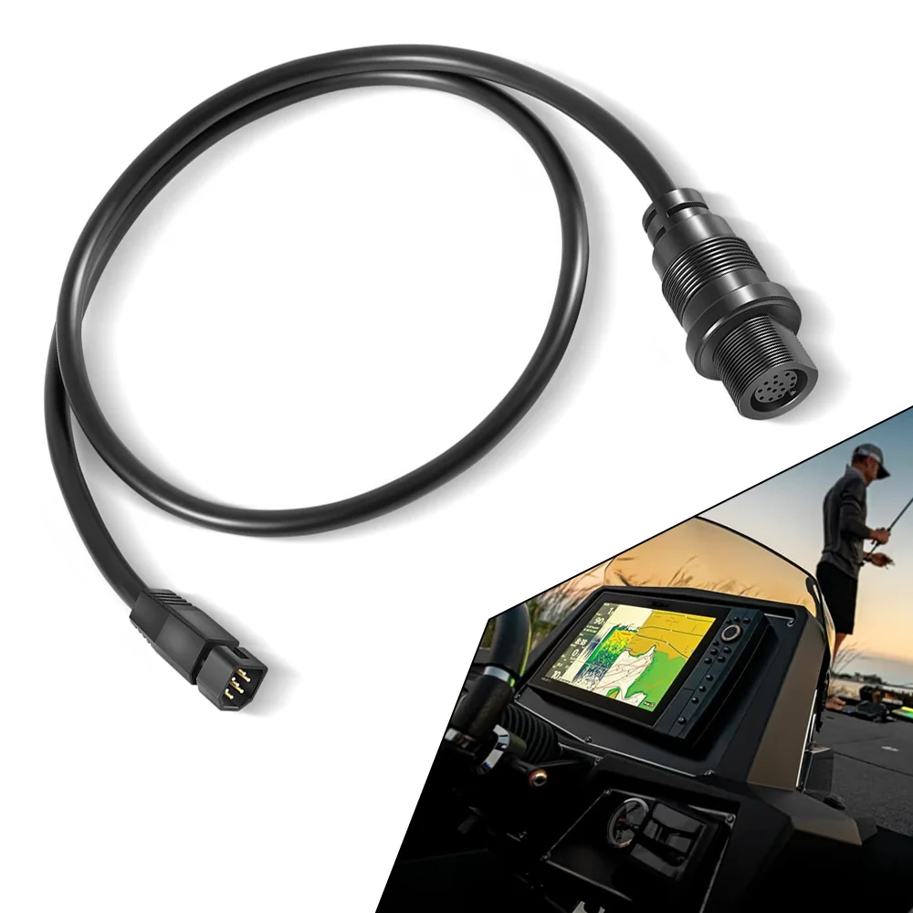 

1852088MKR-MI-1Adapter Cable fit for Humminbird Helix15 12 10 9 8Fish Finders Replace for Helix Built-in MEGA Down Imaging30-Inc