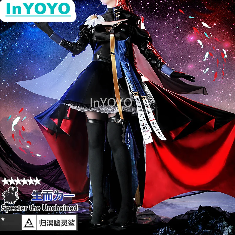 InYOYO Arknights Cosplay Specter The Unchained Costume Game Suit Gorgeous Dress Uniform Halloween Party Outfit S-3XL Custom Made